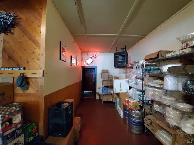 a view of storage and utility room