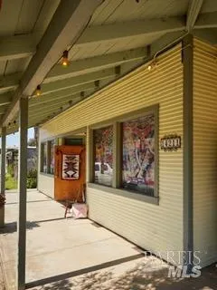 a view of a entryway door front of house