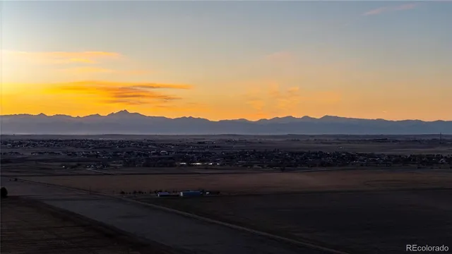 a view of a lake with a city