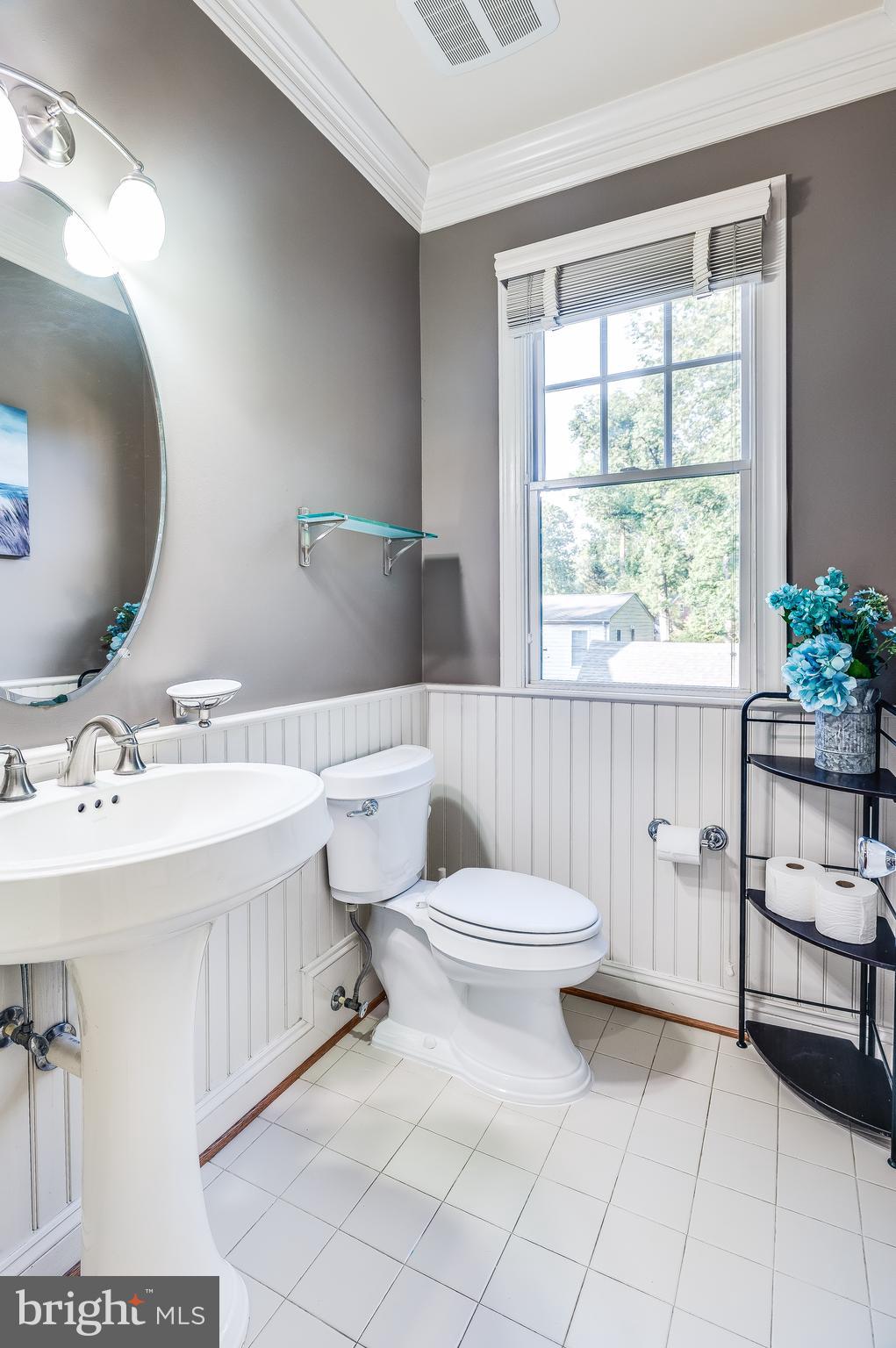 1500 Grace Church Road Silver Spring, MD 20910 - Photo 18 of 44 Main floor powder room with wood panelling!