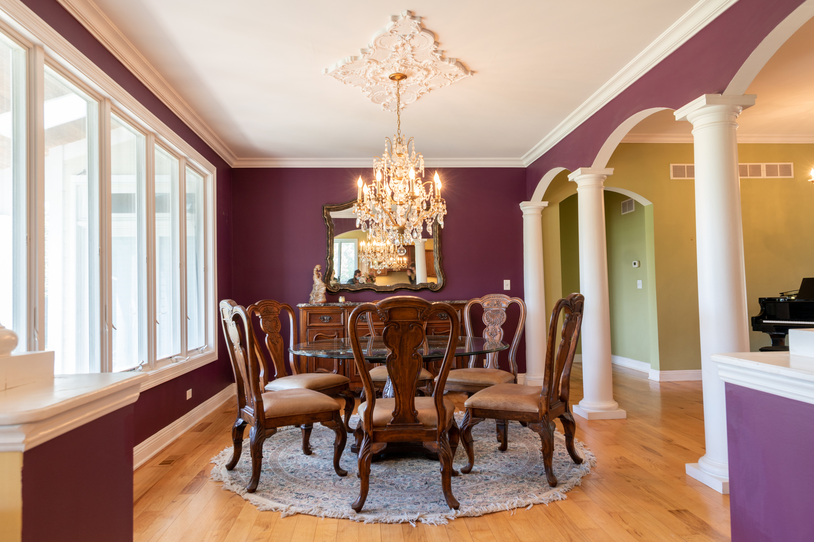 1500 Cherry Valley Road Bull Valley, IL 60050 - Photo 7 of 30 a view of a dining room with furniture window and wooden floor