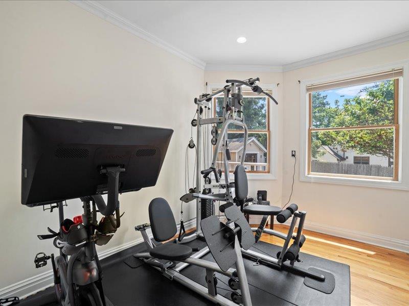 283 Harrison Avenue Harrison, NY 10528 - Photo 10 of 27 a room with gym equipment and windows