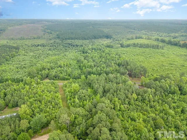 a view of a green field with lots of bushes