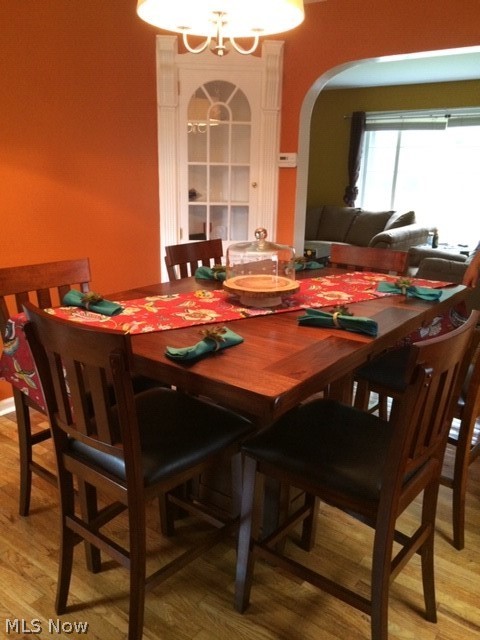 3919 Orchard Road Cleveland Heights, OH 44121 - Photo 3 of 35 Dining Room with built in cabinets and hardwood floor.