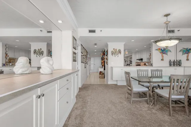 a bedroom with a workspace