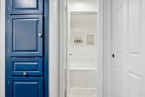 a view of front door