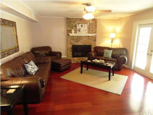 4055 Tronjo Road Pensacola, FL 32503 - Photo 8 of 20 Family Room with Brick Fireplace