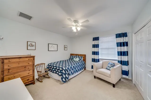 a view of a lake with a big yard