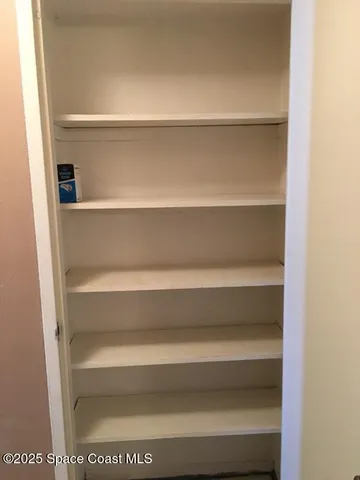 a close view of closet