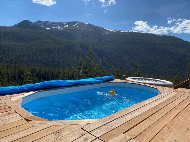 a view of outdoor space with seating