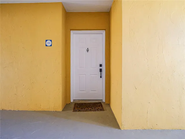 a view of front door