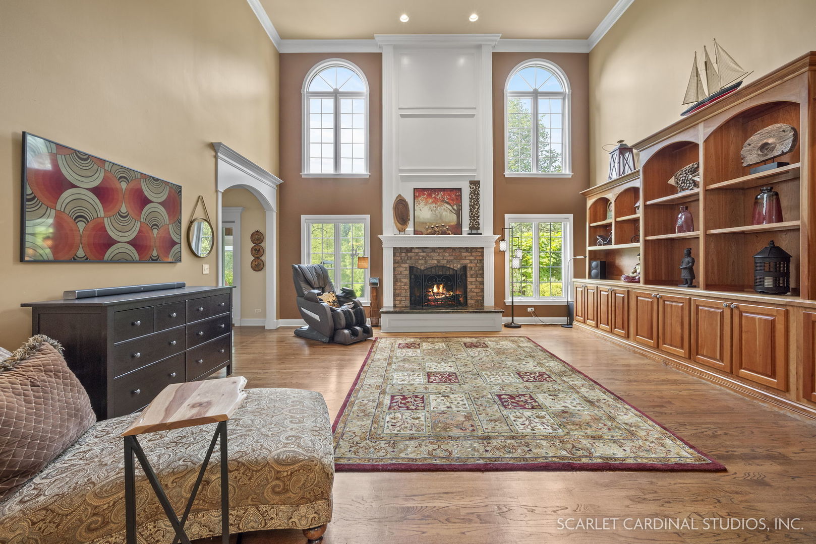 1736 Robert Lane Naperville, IL 60564 - Photo 13 of 82 a living room with furniture fireplace and rug