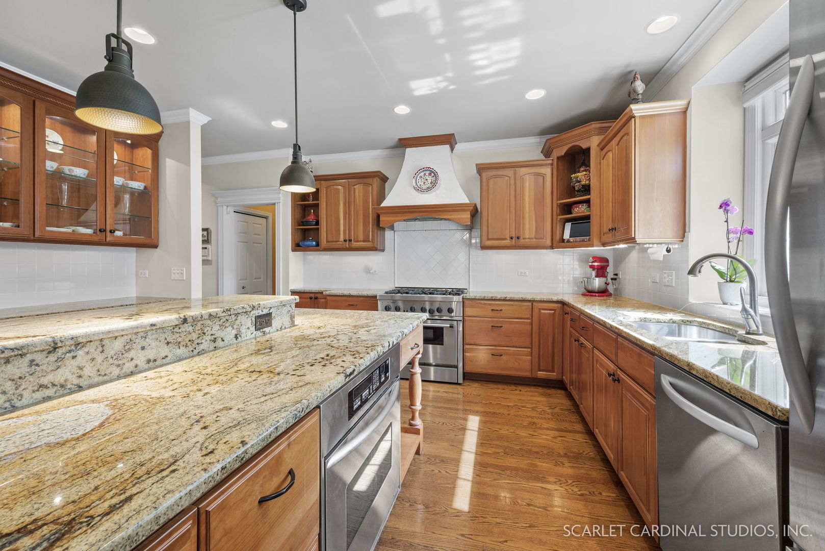 1736 Robert Lane Naperville, IL 60564 - Photo 20 of 82 a large kitchen with stainless steel appliances granite countertop a sink and a stove