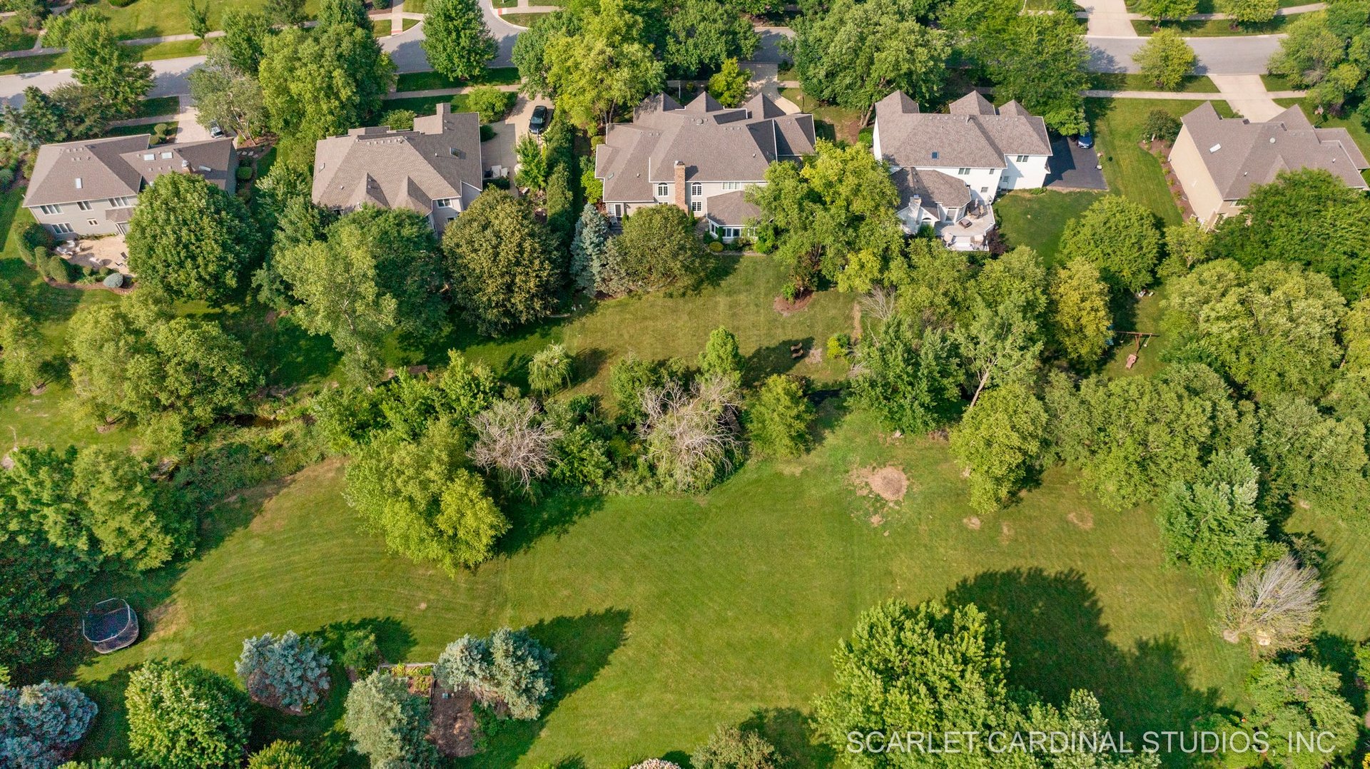 1736 Robert Lane Naperville, IL 60564 - Photo 65 of 82 an aerial view of residential houses with outdoor space and trees all around