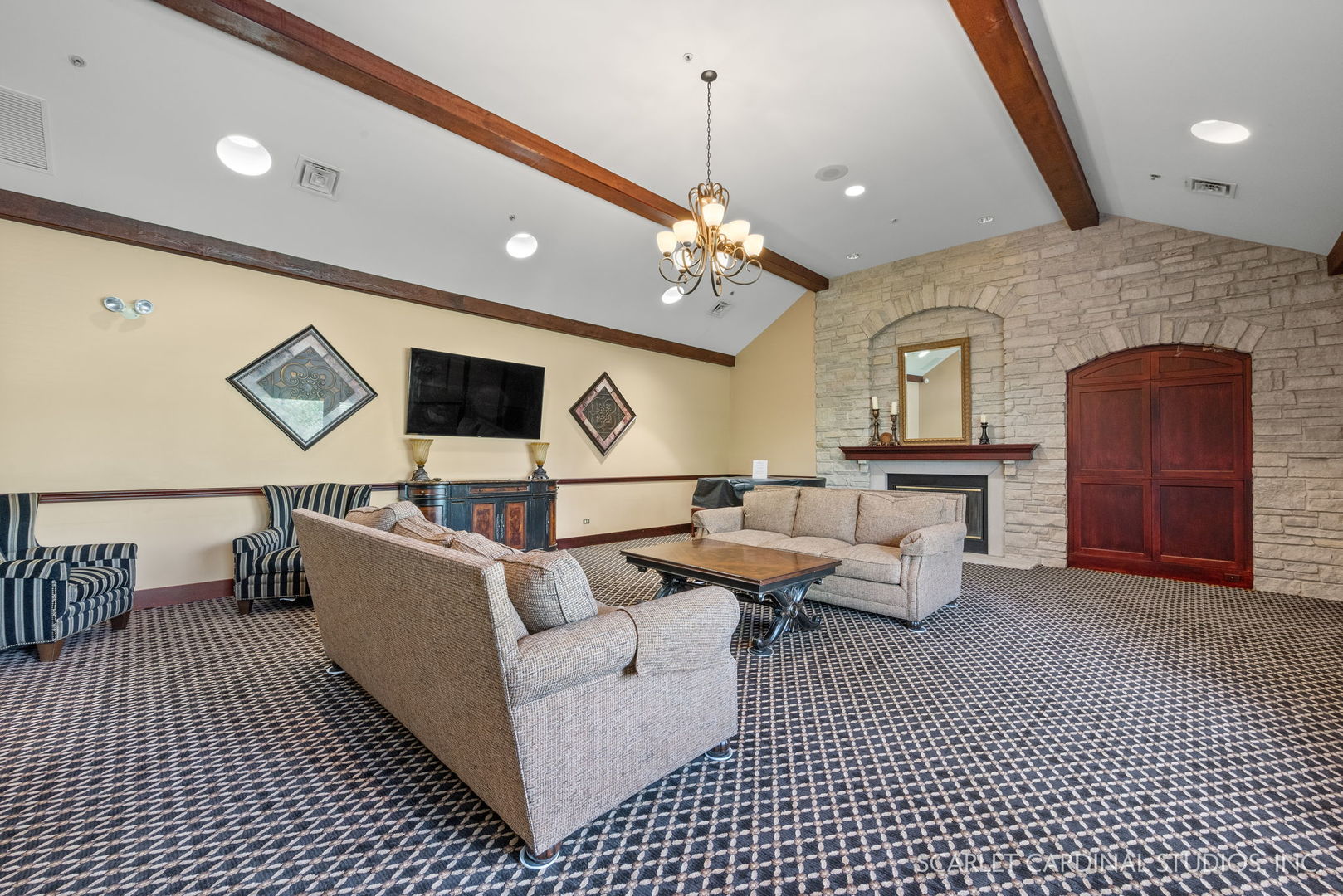 1736 Robert Lane Naperville, IL 60564 - Photo 74 of 82 a living room with furniture and a chandelier