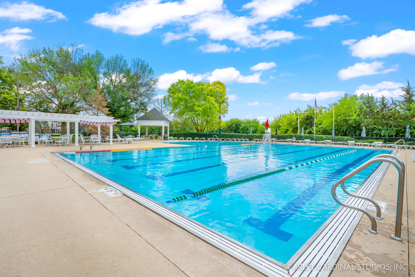 1736 Robert Lane Naperville, IL 60564 - Photo 79 of 82 swimming pool view with sitting space and garden view