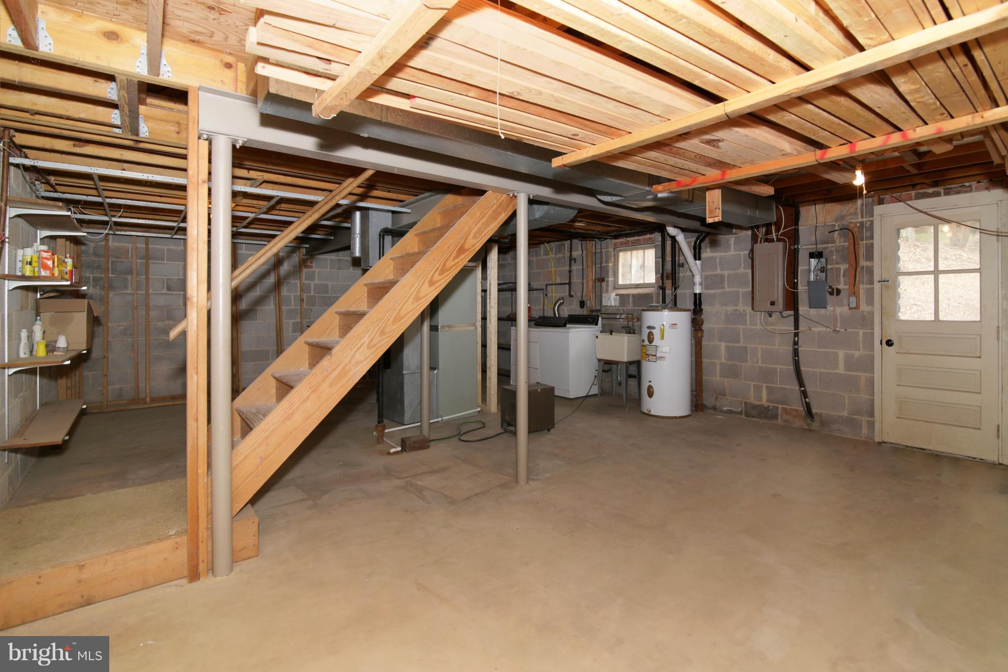 6700 Little Ann Court Springfield, VA 22152 - Photo 25 of 30 Unfinished Basement with lots of Storage Space