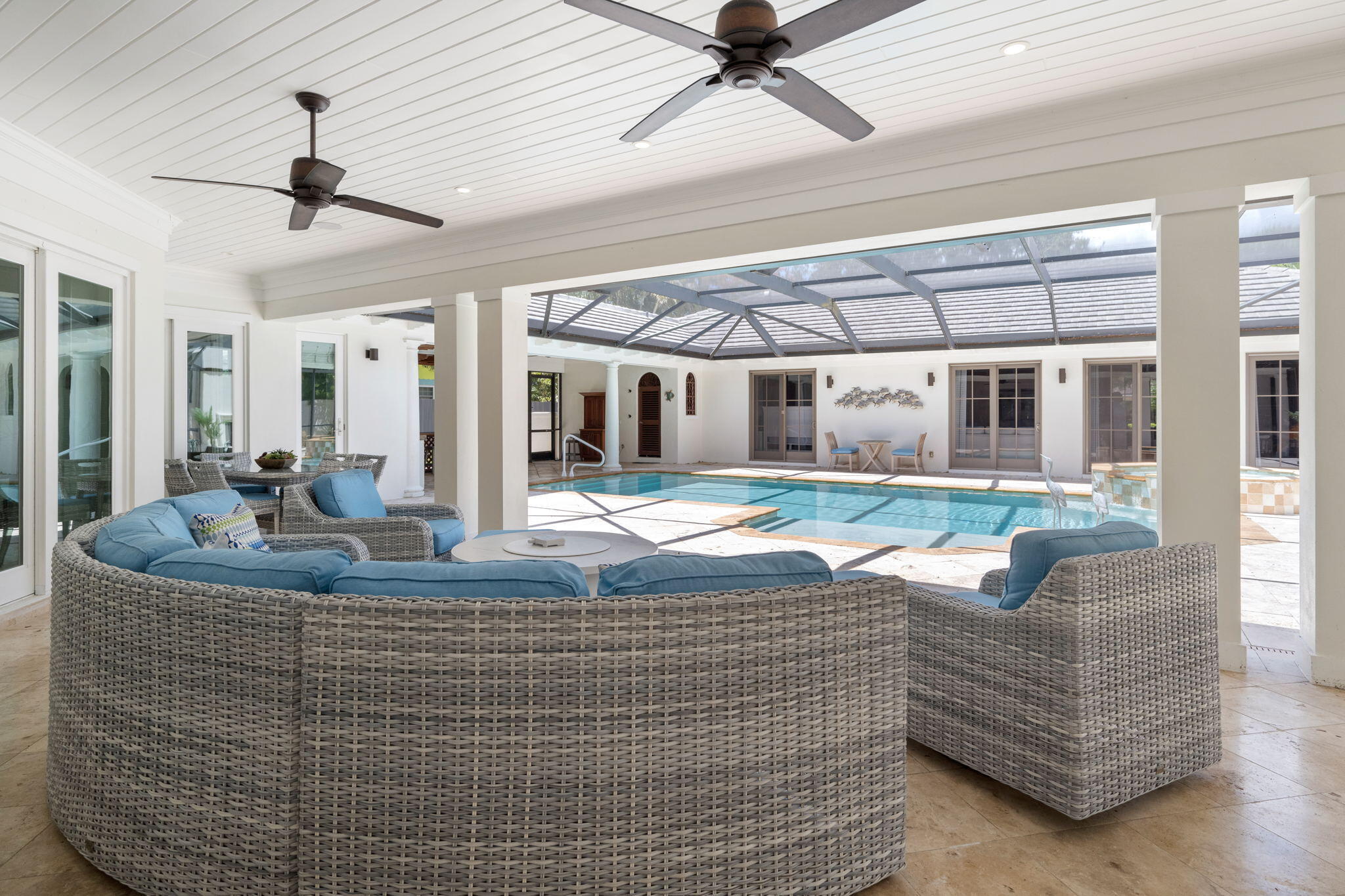 544 Live Oak Road Vero Beach, FL 32963 - Photo 28 of 55 a living room with couch and a large window