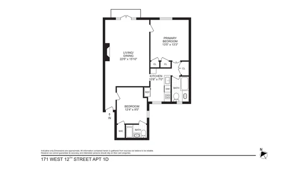 $9,200 | 171 West 12th Street, Unit 1D | West Village
