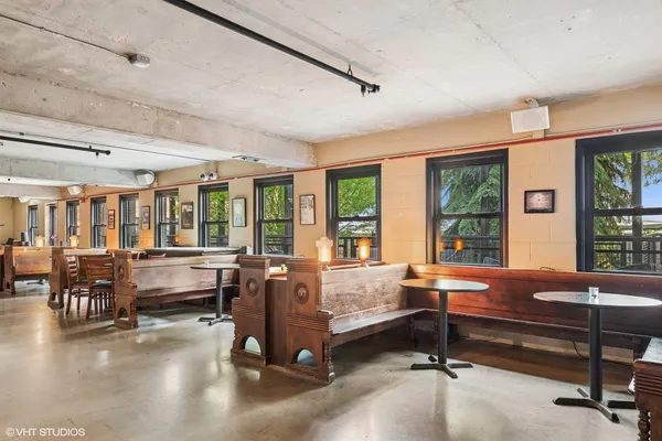a room with furniture and windows