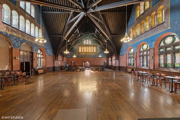 a view of hall with an outdoor space