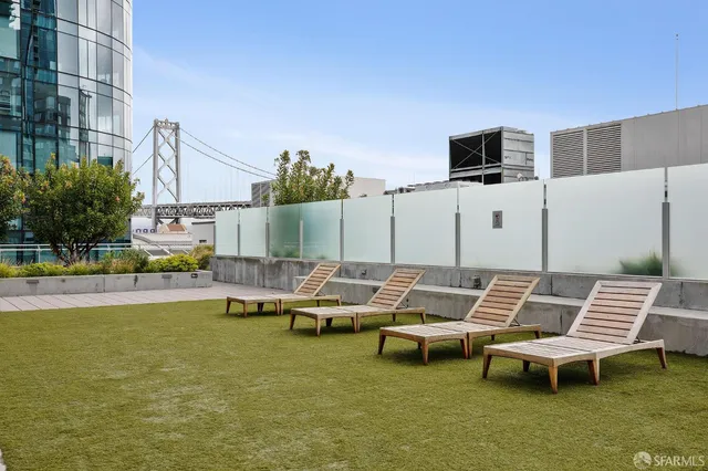 a view of outdoor space with seating area