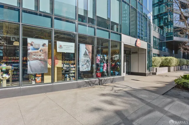 a view of a building with a potted plant