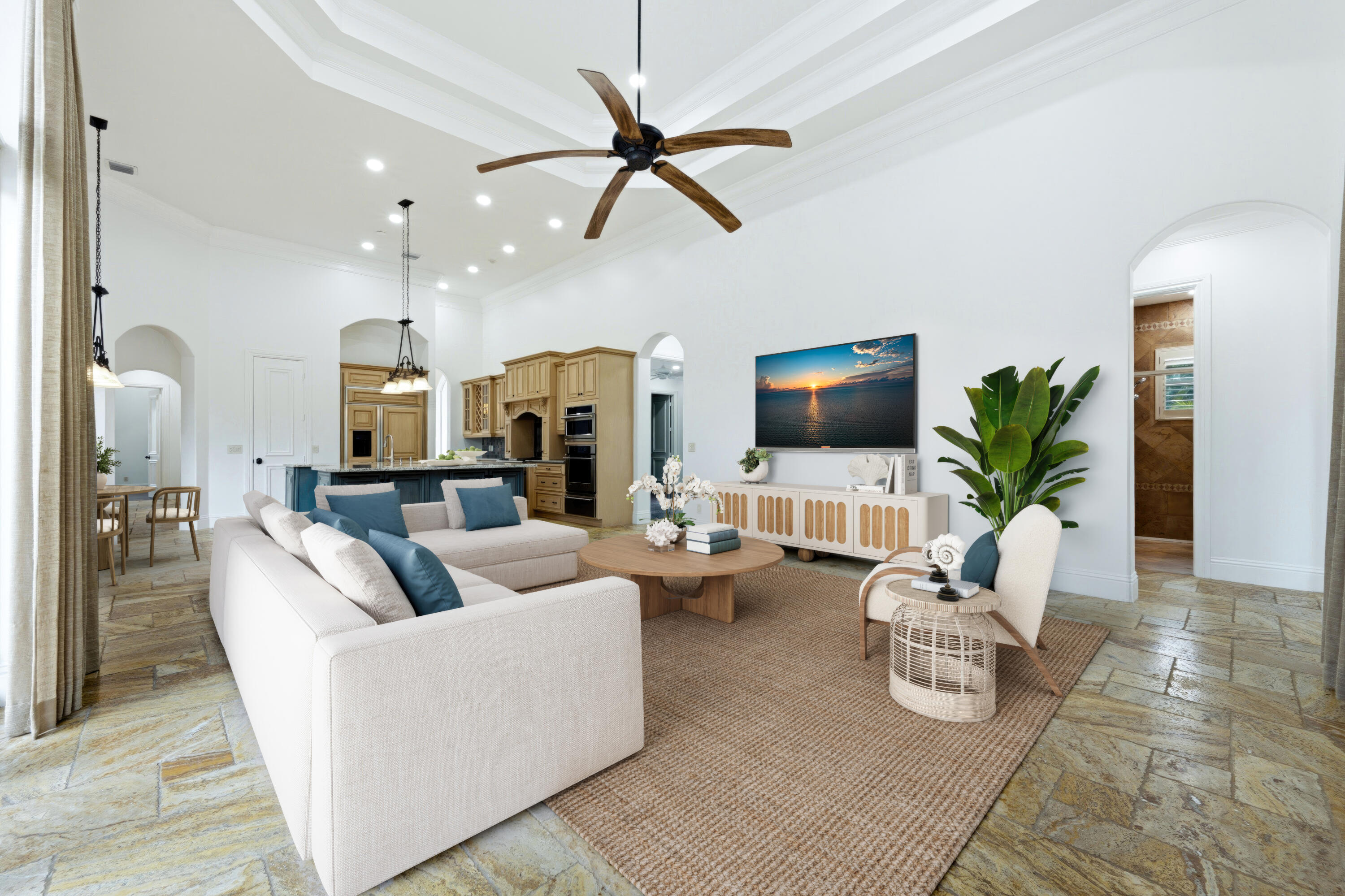 608 Inlet Road North Palm Beach, FL 33408 - Photo 5 of 62 VIRTUAL STAGED FAMILY ROOM