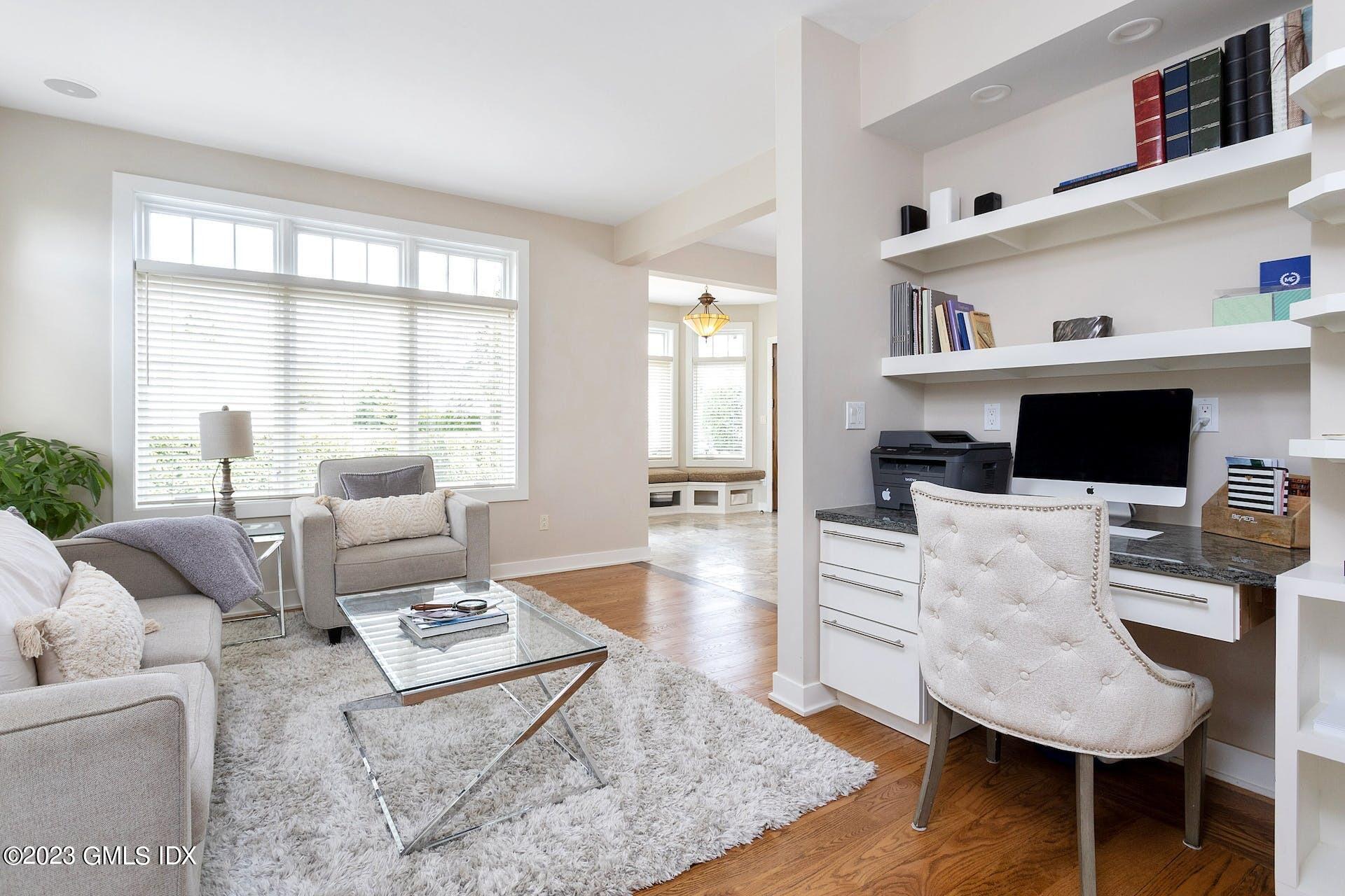62 Morningside Drive Greenwich, CT 06830 - Photo 8 of 31 a living room with furniture and a flat screen tv