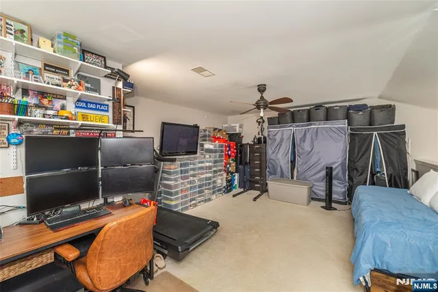 a room with musical instruments