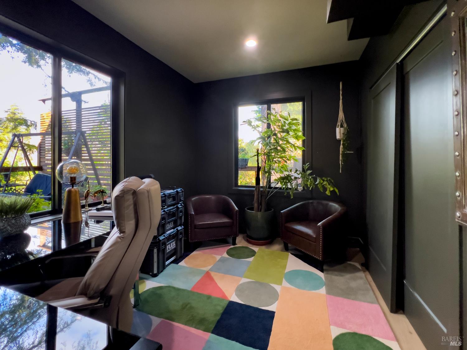 16620 Guernewood Road Guerneville, CA 95446 - Photo 40 of 68 Bedroom / office with closet in lower space.