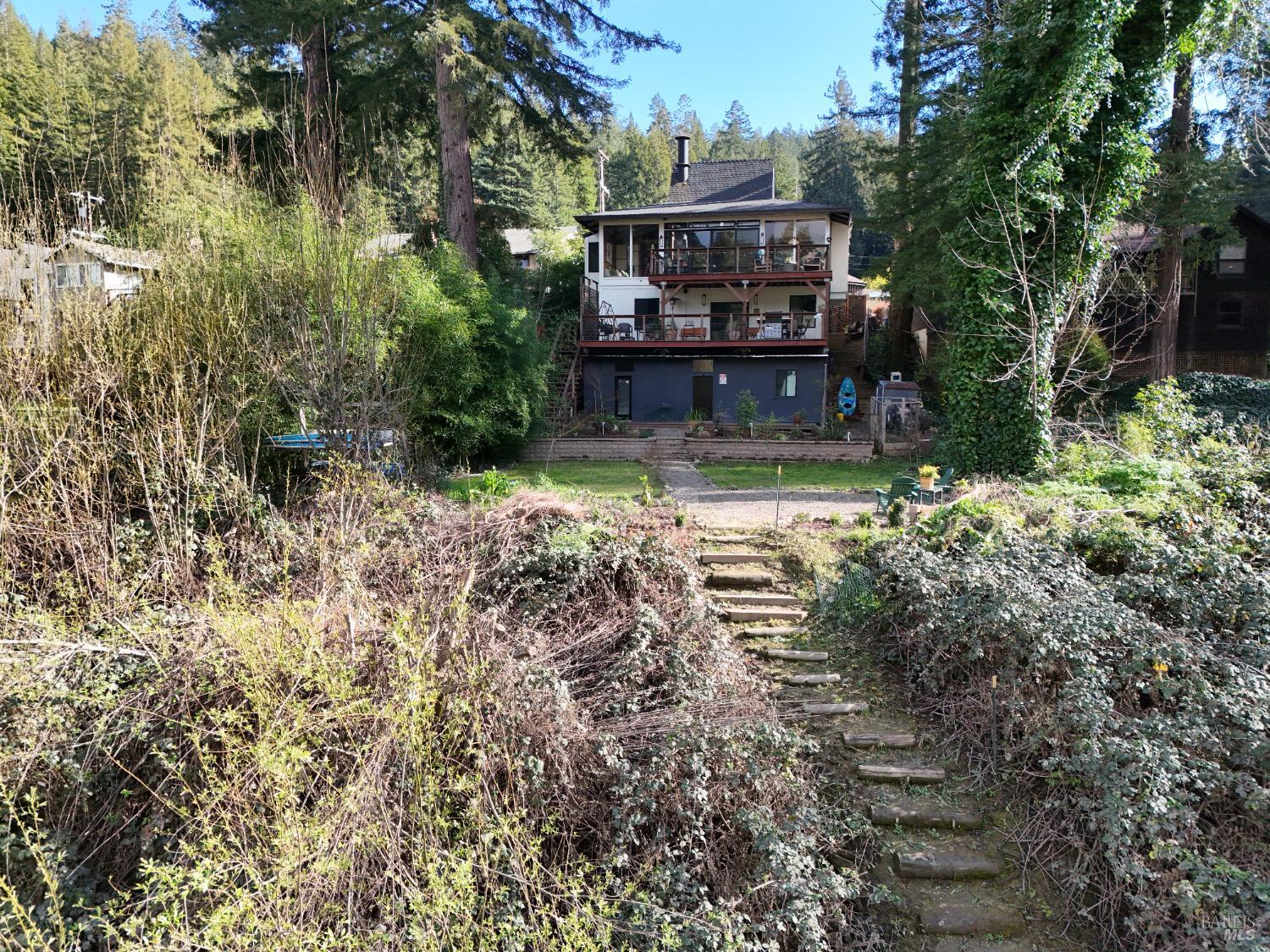 16620 Guernewood Road Guerneville, CA 95446 - Photo 64 of 68 Gently sloped walk to the water.