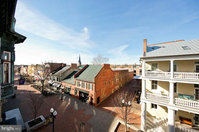 a view of a building with outdoor space