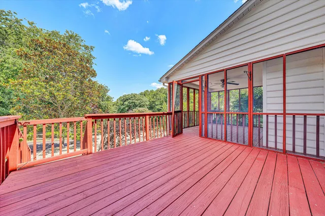 a view of a small yard