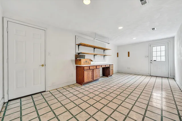 a view of a indoor basketball court