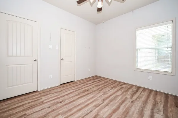 wooden floor in a room
