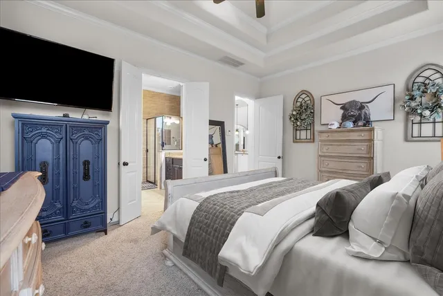 a spacious bathroom with a tub shower and sink