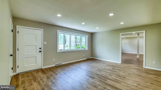 a view of an empty room