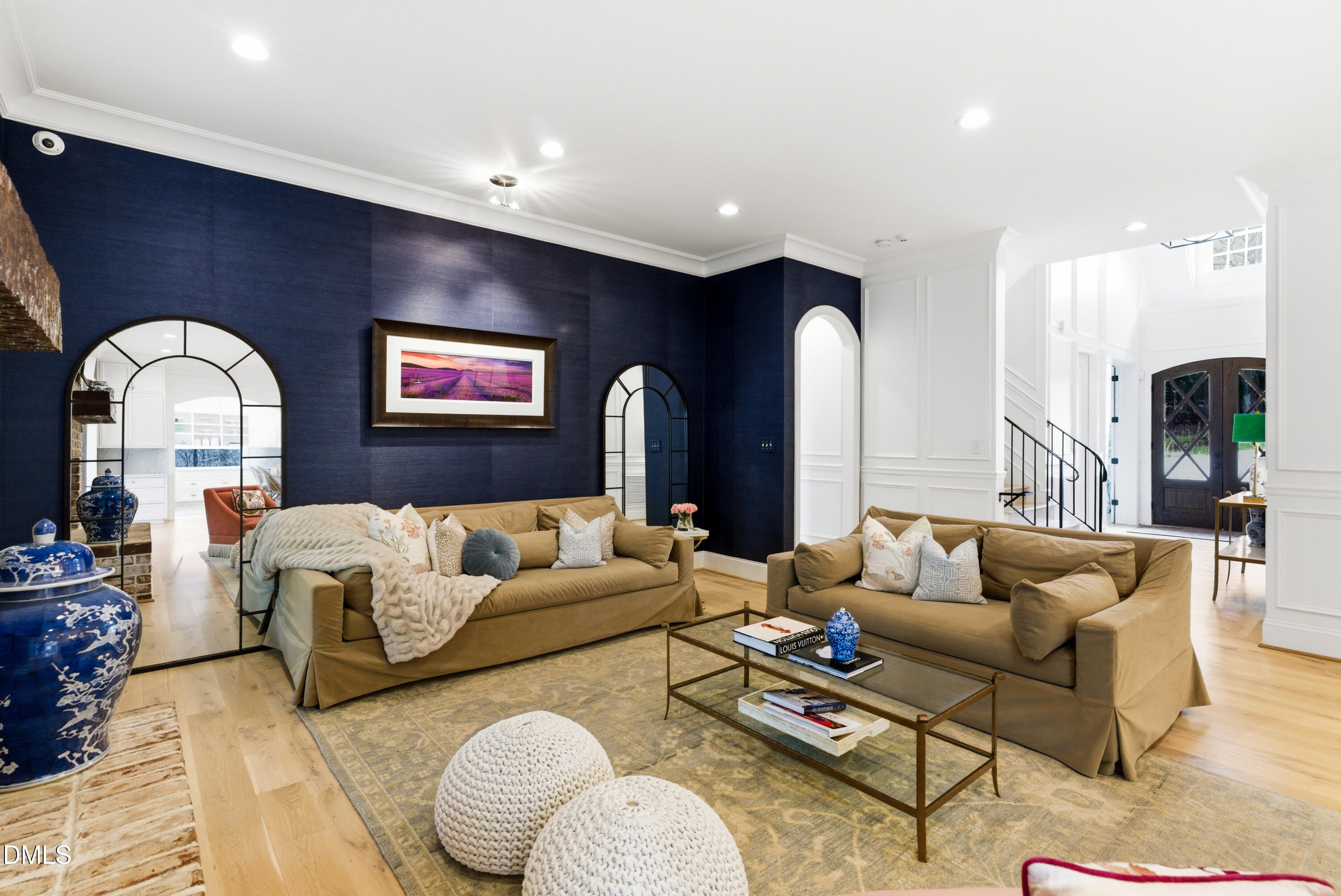1528 Eglantyne Court Raleigh, NC 27613 - Photo 21 of 99 a living room with furniture potted plant and kitchen view
