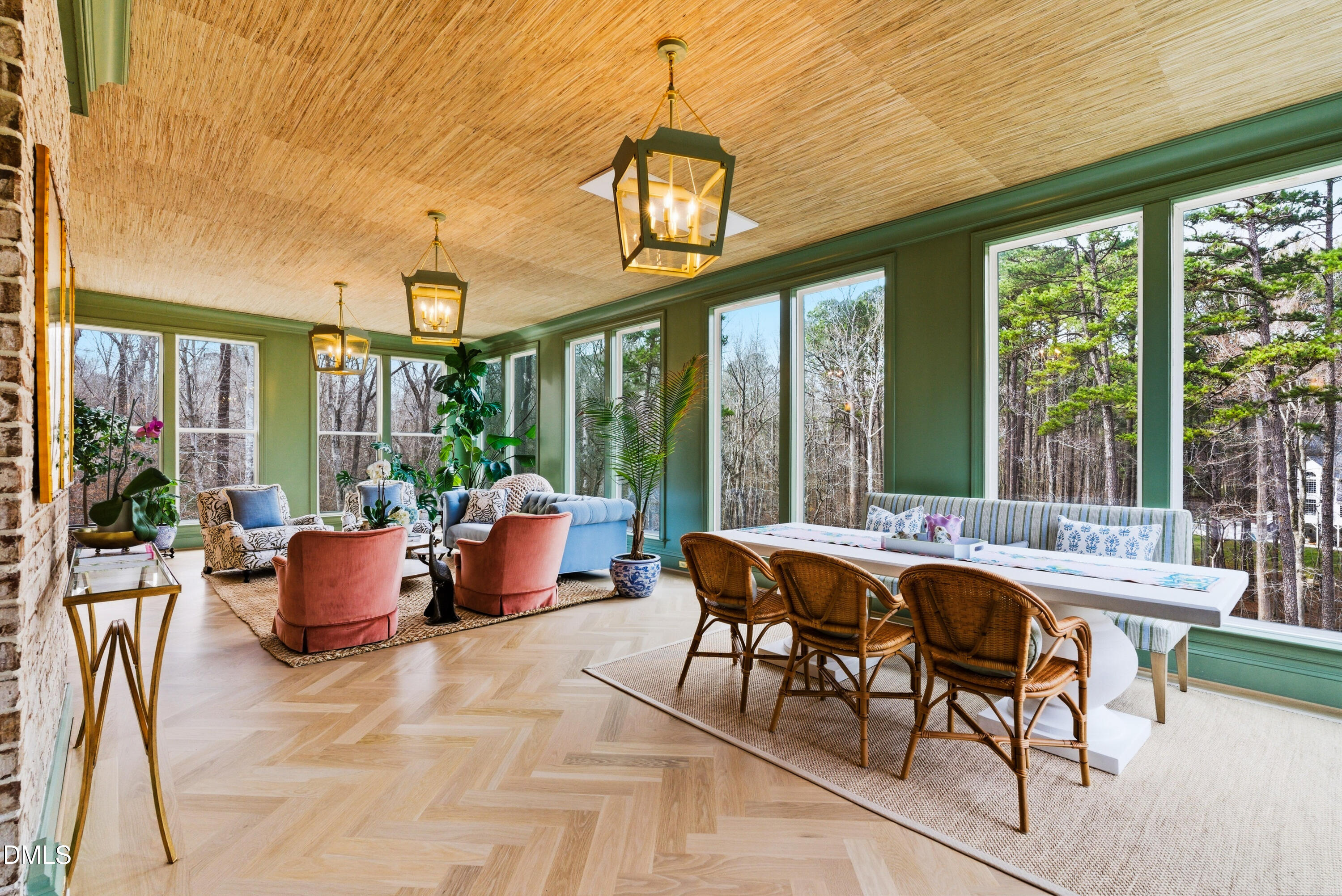 1528 Eglantyne Court Raleigh, NC 27613 - Photo 28 of 99 a living room with furniture and floor to ceiling windows