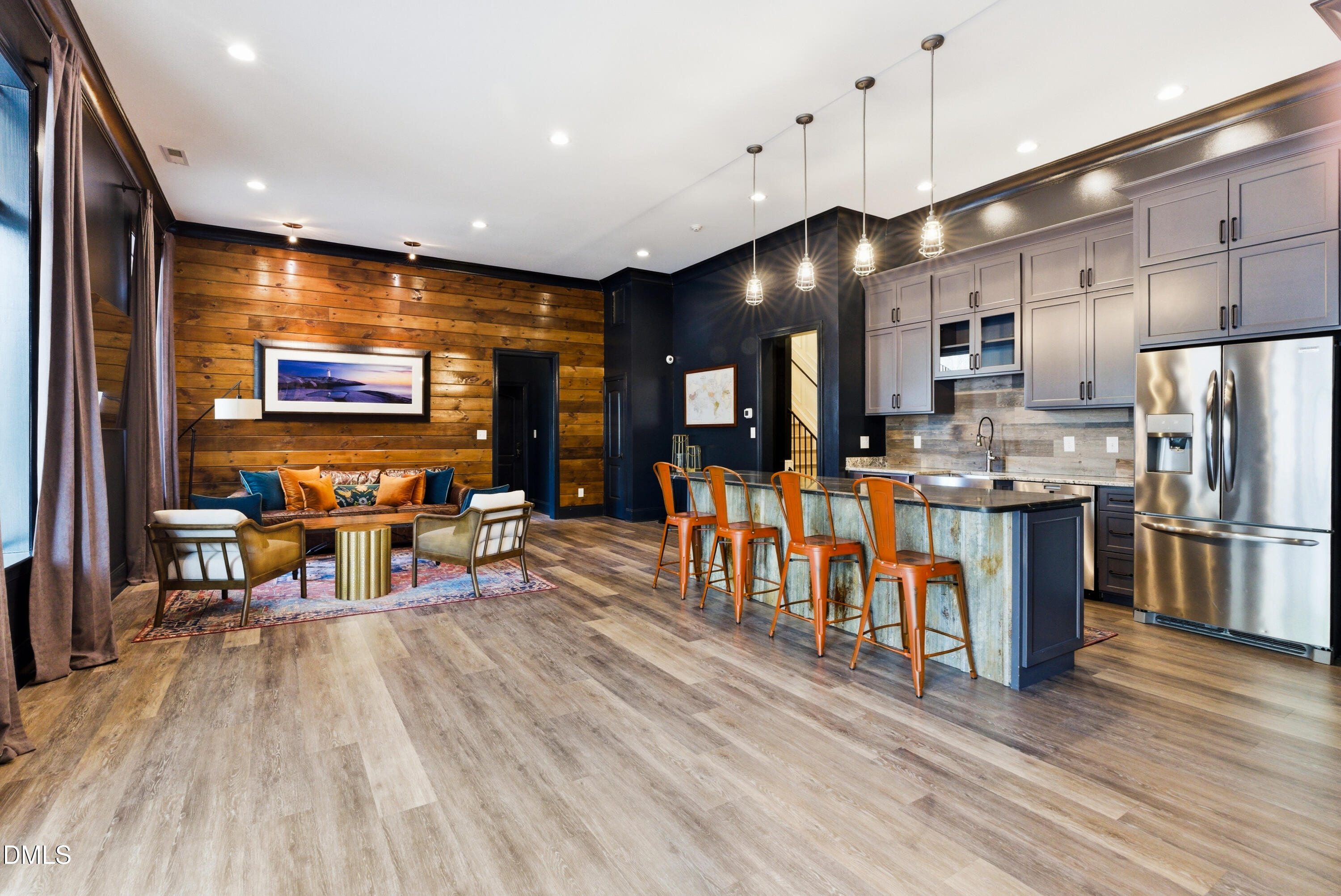 1528 Eglantyne Court Raleigh, NC 27613 - Photo 68 of 99 a open kitchen with stainless steel appliances lots of counter space and furniture