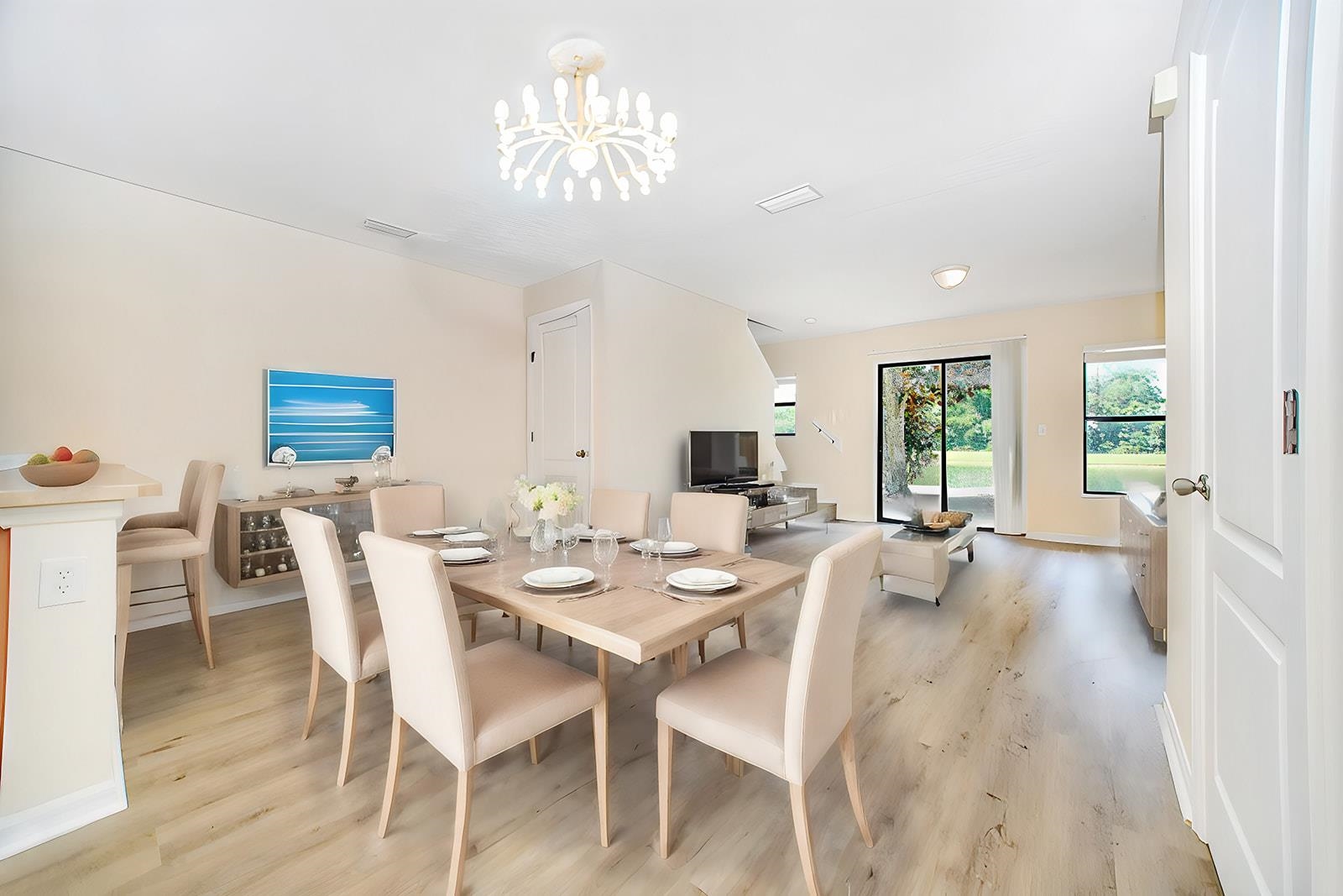 499 Cabernet Place St. Augustine, FL 32084 - Photo 23 of 30 a view of a dining room with furniture and wooden floor