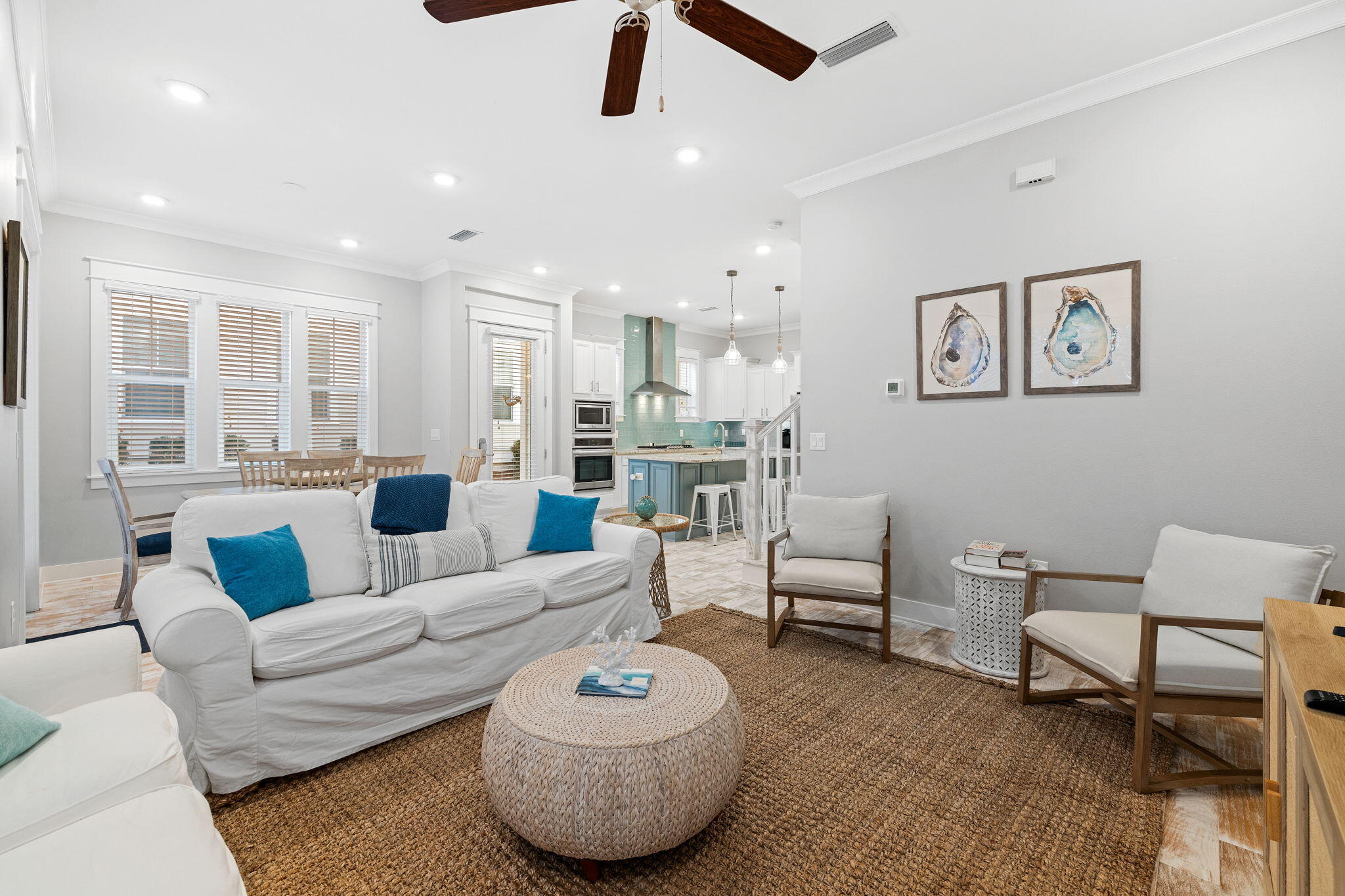 223 Milestone Dr Inlet Beach, Unit B Inlet Beach, FL 32461 - Photo 14 of 58 a living room with furniture and a large window