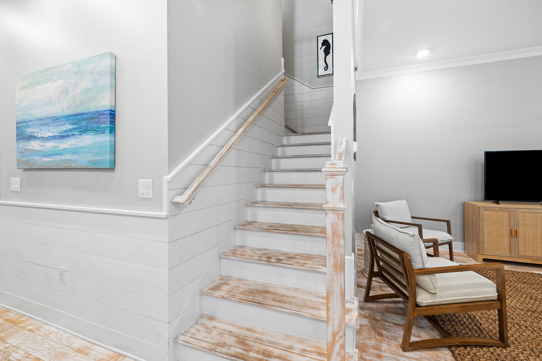 223 Milestone Dr Inlet Beach, Unit B Inlet Beach, FL 32461 - Photo 30 of 58 a view of entryway with workspace and stairs