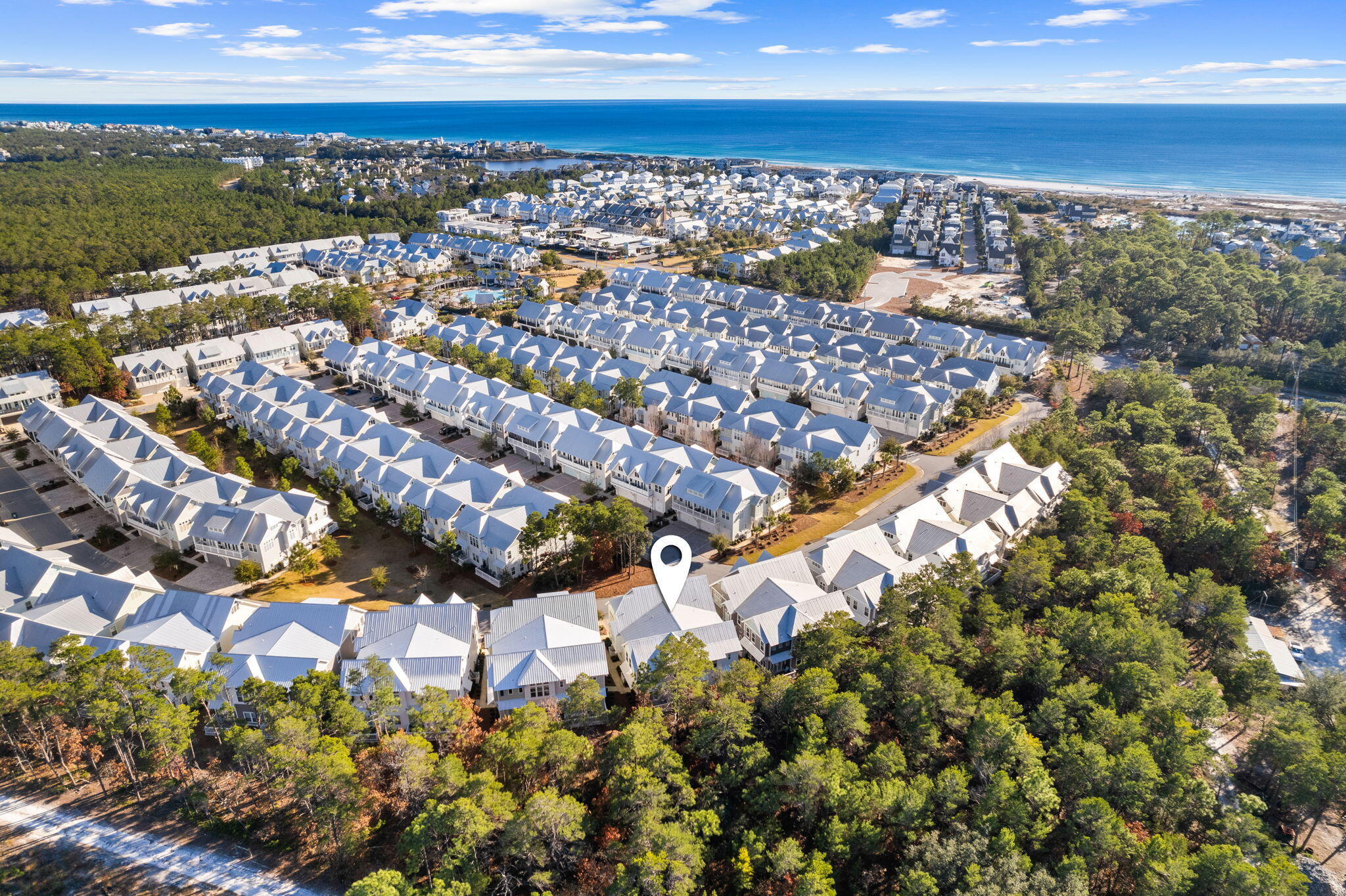 223 Milestone Dr Inlet Beach, Unit B Inlet Beach, FL 32461 - Photo 45 of 58 a view of city and ocean