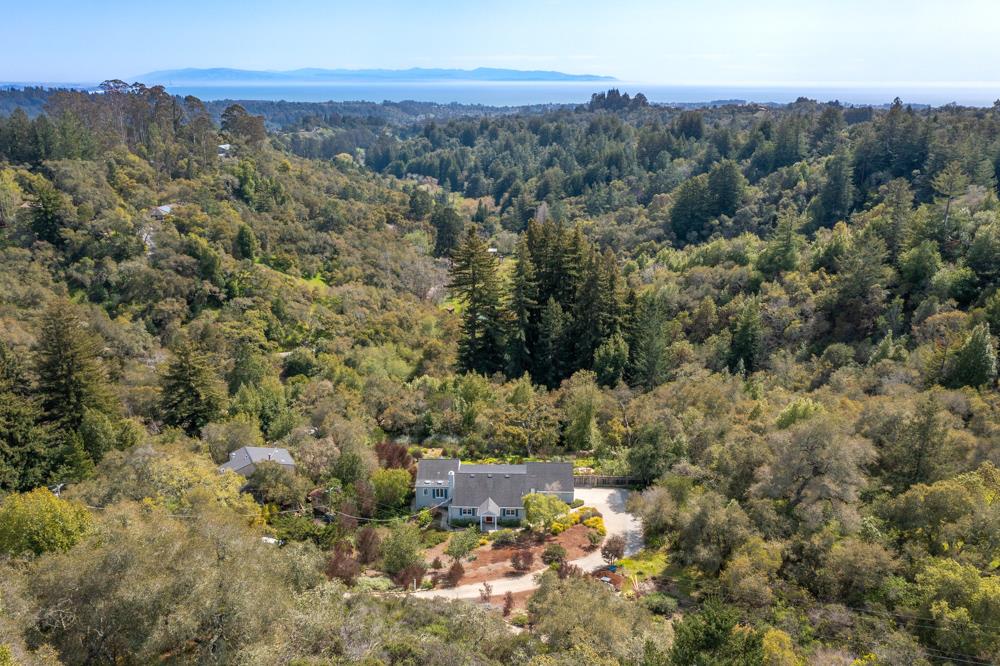 223 Nehf Lane Soquel, CA 95073 - Photo 33 of 34 an aerial view of residential house with green space and fog