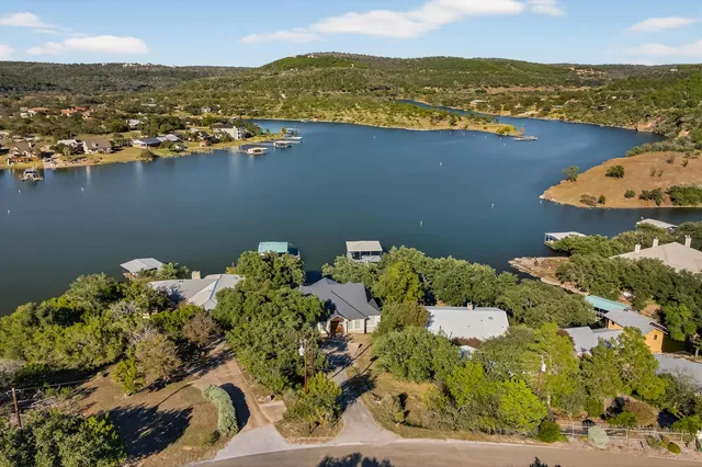 a view of a lake with a mountain