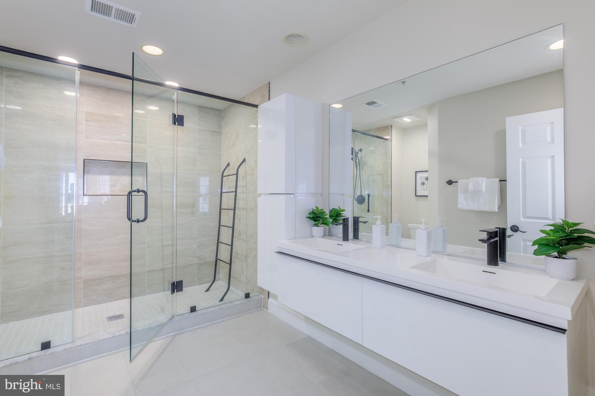 815 G Street Southwest Washington, DC 20024 - Photo 21 of 32 Sleek modern bathroom oasis.