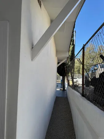 a view of a room with an empty space