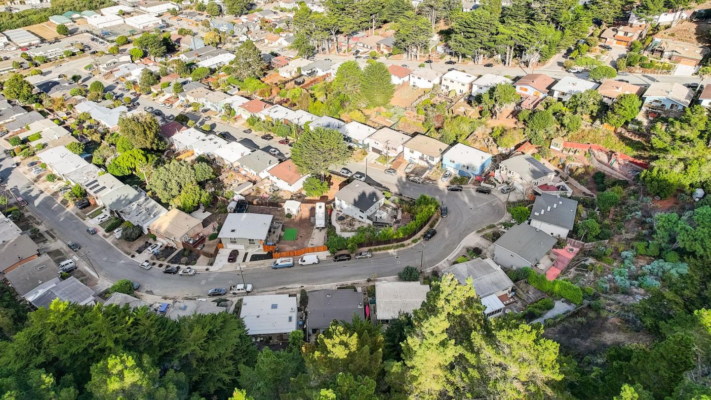 274 Hillside Drive Pacifica, CA 94044 - Photo 50 of 56 an aerial view of a house with a yard